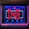 Duff Logo 3-Color LED Sign Man Cave Home Bar Pub Decor