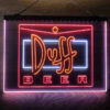 Duff Logo 3-Color LED Sign Man Cave Home Bar Pub Decor