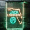 Florida Jack Daniel's Home Bar Neon Light LED Sign Man Cave Decor