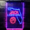 Florida Jack Daniel's Home Bar Neon Light LED Sign Man Cave Decor