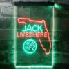 Florida Jack Daniel's Home Bar Neon Light LED Sign Man Cave Decor