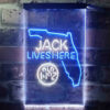 Florida Jack Daniel's Home Bar Neon Light LED Sign Man Cave Decor