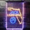 Florida Jack Daniel's Home Bar Neon Light LED Sign Man Cave Decor