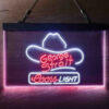 George Strait Cowboys Coors Light LED Sign Home Bar Decor