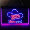 George Strait Cowboys Coors Light LED Sign Home Bar Decor