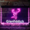 Glenfiddich Whisky Deer Wine Home Bar Neon Light LED Sign Man Cave Decor