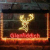 Glenfiddich Whisky Deer Wine Home Bar Neon Light LED Sign Man Cave Decor