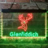 Glenfiddich Whisky Deer Wine Home Bar Neon Light LED Sign Man Cave Decor