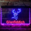 Glenfiddich Whisky Deer Wine Home Bar Neon Light LED Sign Man Cave Decor