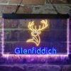 Glenfiddich Whisky Deer Wine Home Bar Neon Light LED Sign Man Cave Decor