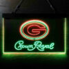 Green Bay Packers Crown Royal LED Sign Man Cave Home Bar Pub Decor