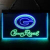 Green Bay Packers Crown Royal LED Sign Man Cave Home Bar Pub Decor