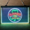 Guinness Shamrock Dublin Ireland 3-Color LED Sign Man Cave Home Bar Pub Decor