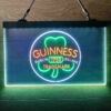 Guinness Shamrock Dublin Ireland 3-Color LED Sign Man Cave Home Bar Pub Decor