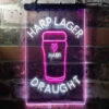 Harp Larger Draught Ale LED Sign Man Cave Home Bar Pub Decor