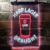 Harp Larger Draught Ale LED Sign Man Cave Home Bar Pub Decor