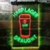 Harp Larger Draught Ale LED Sign Man Cave Home Bar Pub Decor