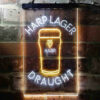 Harp Larger Draught Ale LED Sign Man Cave Home Bar Pub Decor