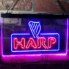 Harp LED Sign Man Cave Home Bar Pub Decor