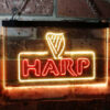 Harp LED Sign Man Cave Home Bar Pub Decor