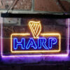 Harp LED Sign Man Cave Home Bar Pub Decor