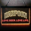 Harpoon Brewery Massachusetts LED Sign Home Bar Decor