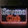 Havana Club Block Script LED Sign Man Cave Home Bar Pub Decor