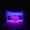 Havana Club Block Script LED Sign Man Cave Home Bar Pub Decor