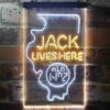 Illinois Jack Daniel's Home Bar Neon Light LED Sign Man Cave Decor