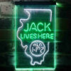 Illinois Jack Daniel's Home Bar Neon Light LED Sign Man Cave Decor