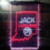 Indiana Jack Daniel's Home Bar Neon Light LED Sign Man Cave Decor