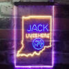 Indiana Jack Daniel's Home Bar Neon Light LED Sign Man Cave Decor