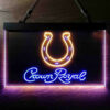 Indianapolis Colts Crown Royal LED Sign Man Cave Home Bar Pub Decor