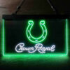 Indianapolis Colts Crown Royal LED Sign Man Cave Home Bar Pub Decor