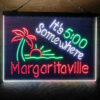 It 500 Somewhere Margaritaville 3-Color LED Sign Man Cave Home Bar Pub Decor