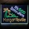 It 500 Somewhere Margaritaville 3-Color LED Sign Man Cave Home Bar Pub Decor