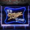 It Miller Time 3-Color LED Sign Man Cave Home Bar Pub Decor