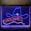 Jack Daniel Hat 3-Color LED Sign Man Cave Home Bar Pub Decor