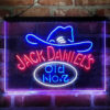 Jack Daniel Hat No 7 3-Color LED Sign Man Cave Home Bar Pub Decor