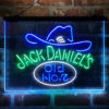 Jack Daniel Hat No 7 3-Color LED Sign Man Cave Home Bar Pub Decor