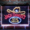 Jack Daniel Hat No 7 3-Color LED Sign Man Cave Home Bar Pub Decor