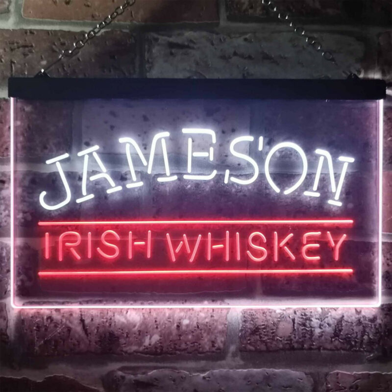 Jameson Irish Whiskey LED Sign Man Cave Home Bar Decor