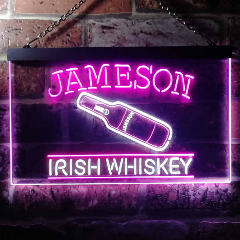 Jameson Irish Whiskey LED Sign Man Cave Home Bar Pub Decor