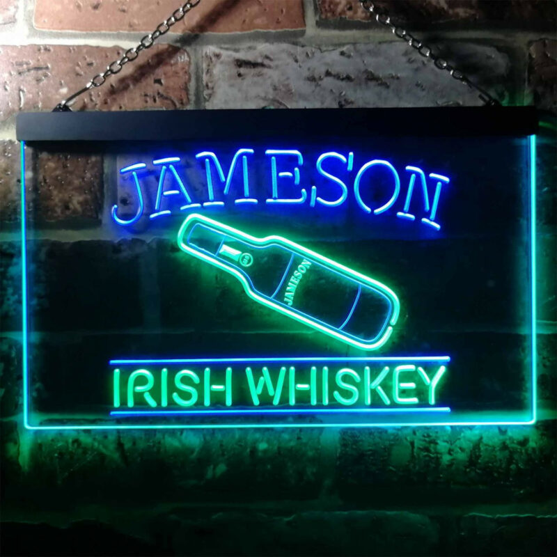 Jameson Irish Whiskey LED Sign Man Cave Home Bar Pub Decor