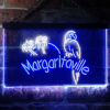 Jimmy Buffett Margaritaville Neon Light LED Sign Home Bar Decor