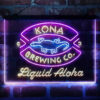 Kona Brewing Company 3-Color LED Sign Man Cave Home Bar Pub Decor