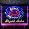 Kona Brewing Company 3-Color LED Sign Man Cave Home Bar Pub Decor