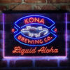 Kona Brewing Company 3-Color LED Sign Man Cave Home Bar Pub Decor