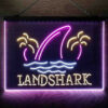 Landshark Palm Tree Island 3-Color LED Sign Man Cave Home Bar Pub Decor