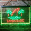 Landshark Palm Tree Island LED Sign Man Cave Home Bar Pub Decor